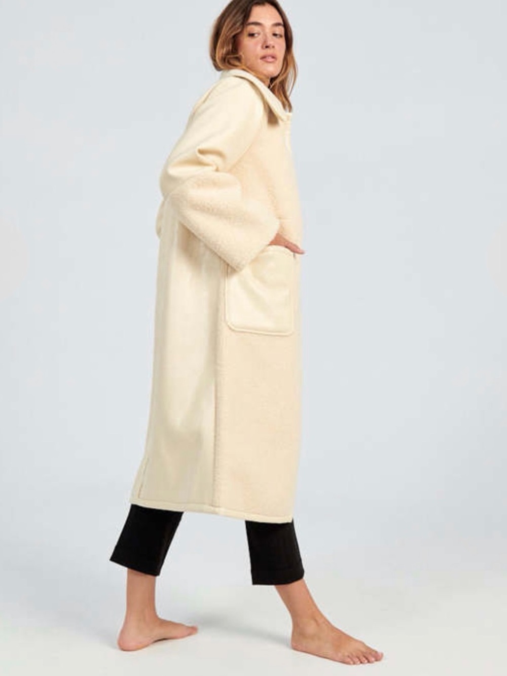 Baum und Pferdgarten faux shearling Dory Coat - Cream, approx US 2-4